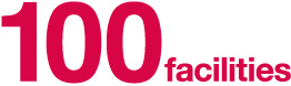 100 facilities