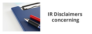 IR Disclaimers concerning