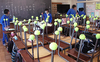 Examples 1) Reuse activities for tennis balls